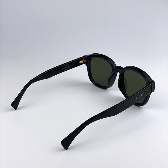 Gucci GG1140SK 002 Sunglasses Black Green Square Unisex main image 6